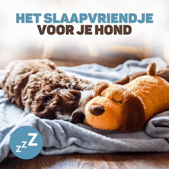 Vulpes Goods® Pets - Câlin de chien avec battements de cœur - Câlin de chiot - avec coussin chauffant