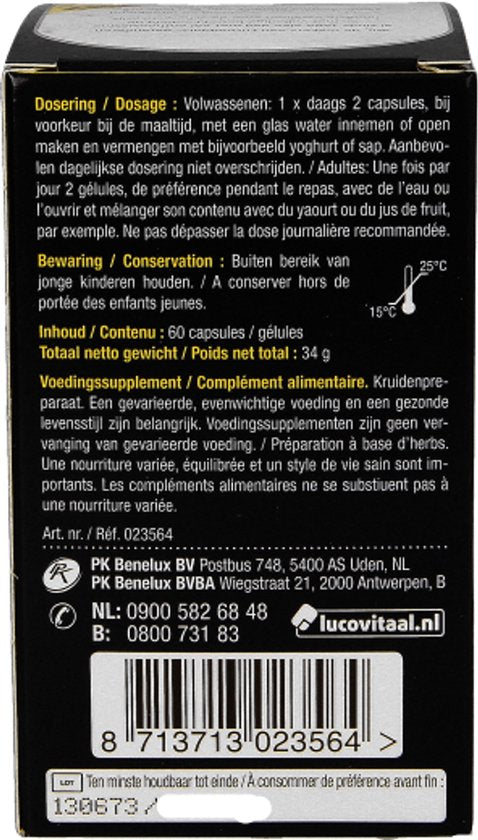 Lucovitaal Digestion 60 gélules