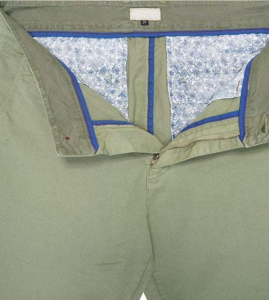 Mario Russo Chino Shorts - Shorts pour hommes - Coton - Vert - XL