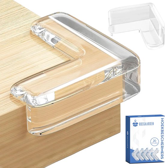 Roegaarden Corner Protector Baby - Protège-coins de table - Butoir - 20 pièces - Transparent