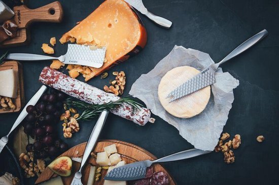 Couteau à fromage Boska Hard Monaco+ No.9 - Couteau à fromage à pâte dure - Couteau à fromage vieux - Lauréat - Acier inoxydable - Couteau à fromage lavable au lave-vaisselle - Ustensiles de cuisine - Accessoires de cuisine - Garantie 10 ans