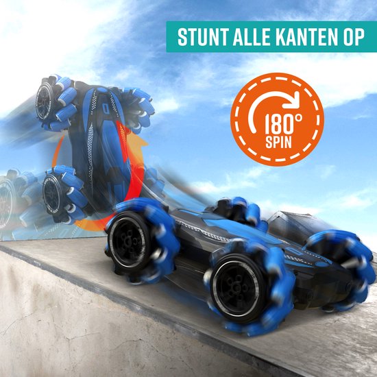 NAPI Controlled Car - RC Stunt Car with 2 Batteries - Toy Car for Boys - Outdoor Toys - Racing Cars - Outdoor Toy Car - Radiographic - Slidestorm