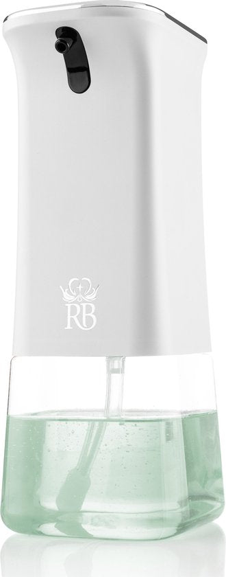 Royal Belinda Distributeur de savon - 350 ml - Automatique - Distributeur de mousse avec capteur - Fixation murale - No Touch - Pompe à savon - Blanc
