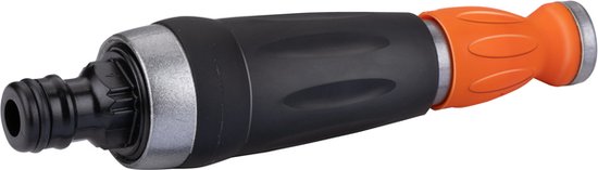 BLACK+DECKER - Lot de 4 raccords pour tuyau d'arrosage / 2x bouchon d'eau / Entretoise - Noir / Orange