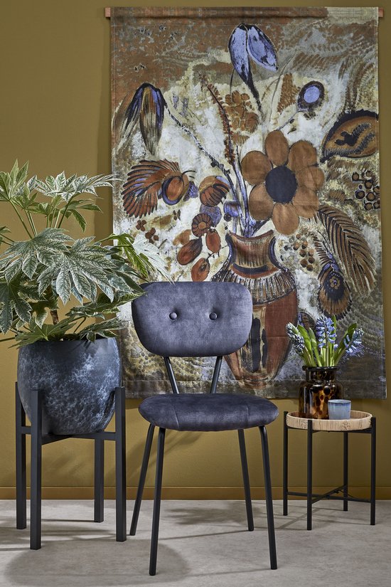 Mica Decorations Table d'appoint Kaj - H40 x Ø30 cm - Rotin - Brun