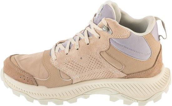 Merrell Tempo Sol Mid WP, Femmes, Beige, Chaussures de trekking, taille : 41