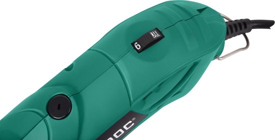 VONROC Multitool - Rotatif - 160W - 232 accessoires, 2 embouts, manche flexible et sac de rangement inclus