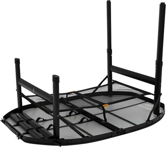 Bo-Camp - Industriel - Table - Northgate - Ovale - Modèle valise - 100x70 cm