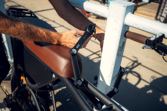 Cadenas pliant AXA Fold Ultra 90 ART 2 - Cadenas pour vélo de qualité - Cadenas premium pour vélos électriques, Fatbike et Bakfiets - Cadenas pliant avec support et services de clé - 90 cm