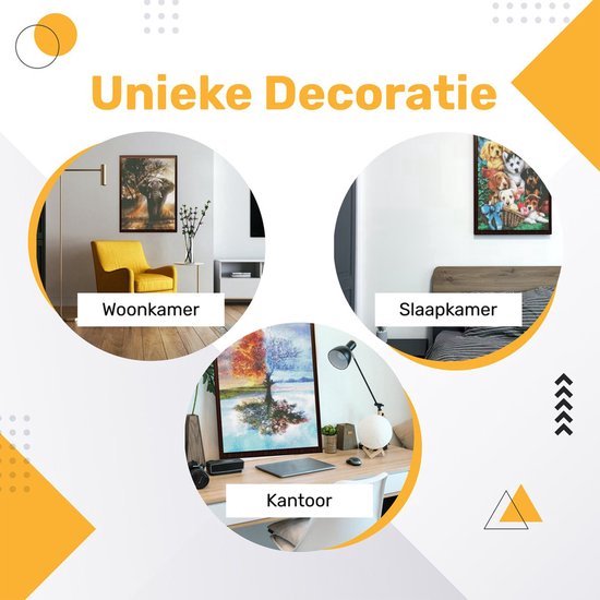 Rubye® Peinture au diamant adultes - Peinture au diamant enfants - Peinture au diamant paquet complet - Maison de campagne - 40x50cm