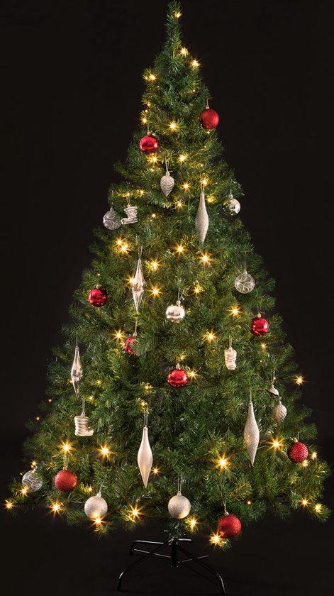 Sapin de Noël Casaria 180 cm - Incl. lumières de Noël LED PE Vert