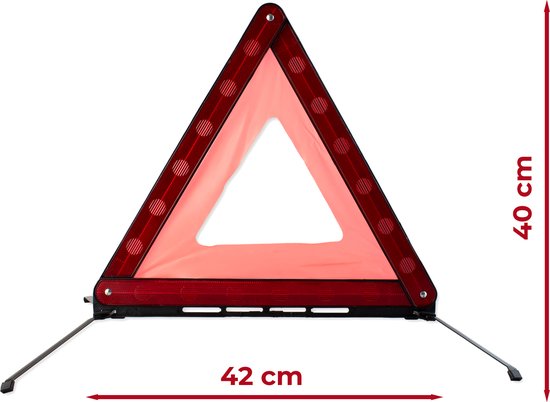 Kit de sécurité automobile 4 pièces de Faas - triangle de danger, gilet de sécurité, couverture de sauvetage - Accessoires requis dans les pays de vacances