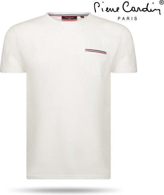 Pierre Cardin - T-shirt Homme - Col rond - Blanc