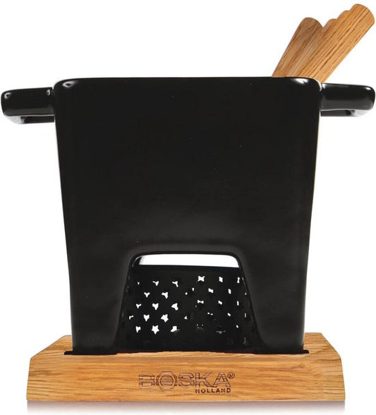 Boska Tapas Fondue set Nero L - Set à fondue - Lavable au lave-vaisselle et au micro-ondes - 400 ml