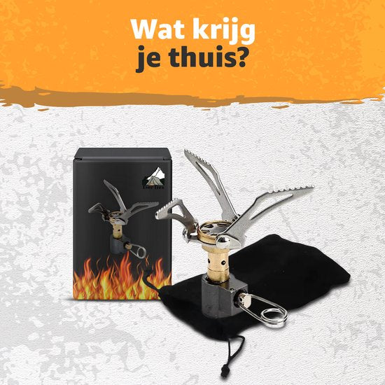Ever Trex Ultra Light Gas Burner - Camping Cooker - Propane - 3000W - 47g - Mini - Small - On Gas - 1 Pits - Emergency - Emergency Package - Camping Gas - Gas Fire