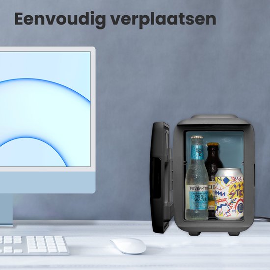 Auronic Mini Fridge - 4 Litres - Maquillage et Beauté Soins - 100/240V / 12V Car Plug - Noir