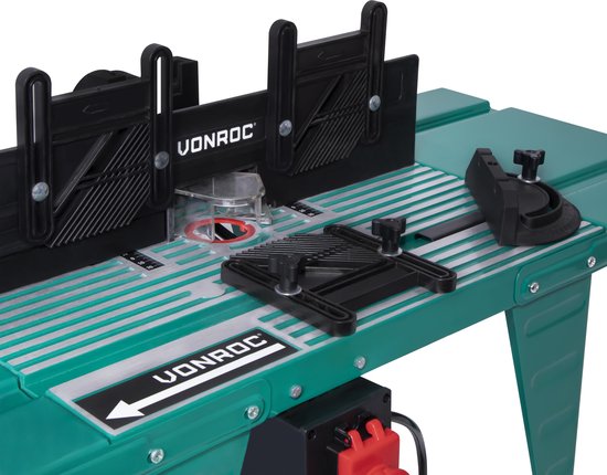 Table de fraisage universelle - VONROC - Pour défonceuse – Compatible avec défonceuses jusqu’à 155 mm de diamètre et 1800 W max