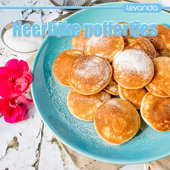 Levanda poffertjes pan cast iron - non-stick suitable for induction electric and gas