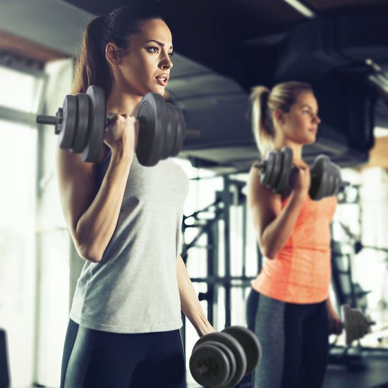 Haltères 10 kg - 1 Pièce - Remplis de sable - haltère avec haltères