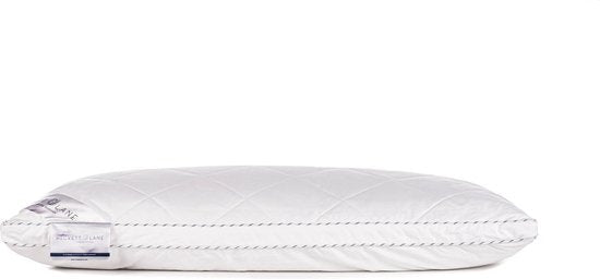 Oreiller Heckettlane - Oreiller en forme de boîte avec rembourrage synthétique - Oreiller antiallergique - 80x80 cm - Pour les dormeurs sur le dos, sur le côté et sur le ventre - 1 pièce