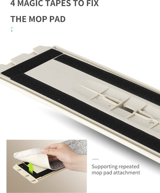 Fuegobird - Ensemble vadrouille et seau pliable - Seau pliable multi-usages - Avec kit d'essorage - Mains libres - Livré avec 4 vadrouilles lavables en microfibre - Humide et sec - Seau pliable - DWEIL