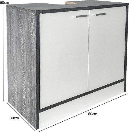 Meuble bas pour lavabo - meubles de salle de bains - gris