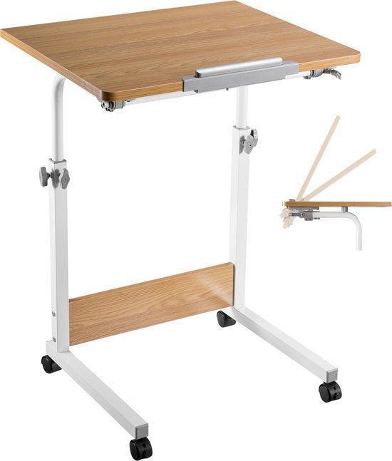 Table pour ordinateur portable bureau mobile - pupitre - hauteur réglable 68 - 96 cm