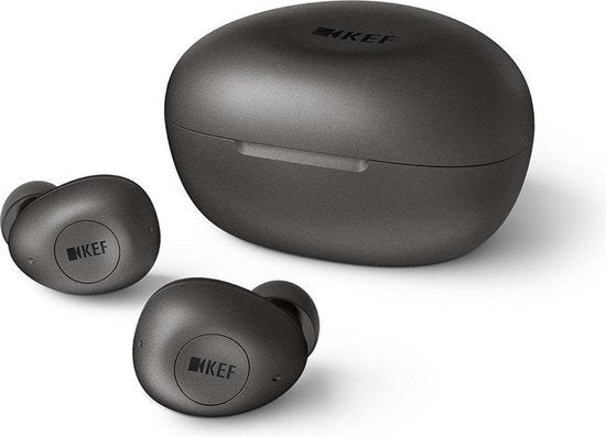 KEF - MU3 - Ecouteurs sans fil à annulation de bruit - Gris anthracite