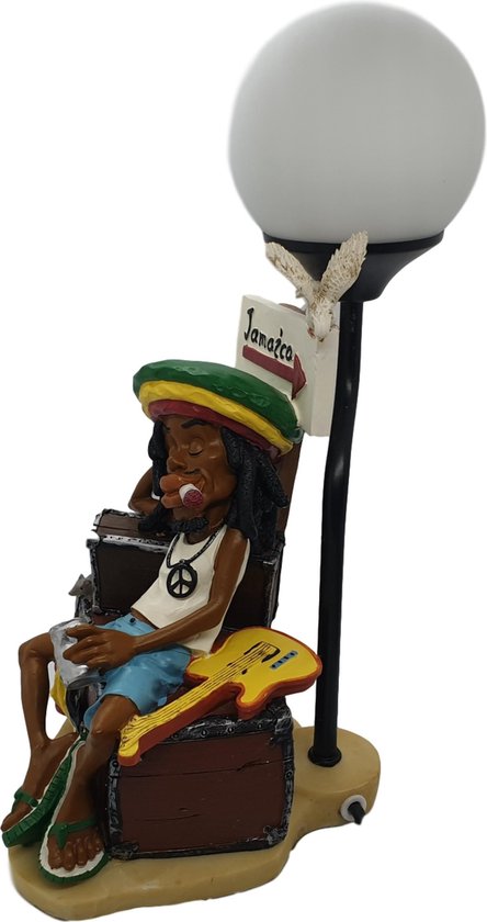 Lampe de Bureau Rasta Weed 33 cm avec Interrupteur - Accessoires Drôles Reggae Rastafari