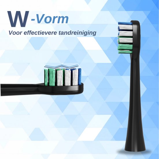 VAIVE Set de têtes de brosse à dents - 6 pièces - Sonic Wave Precision X8900