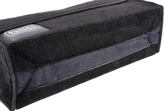 BLACK+DECKER Trunk Organiser - Sac de coffre - 55 x 15 x 23 CM - 1 grand compartiment et 2 inserts - Shopping et accessoires de voiture - Avec Velcro - Noir