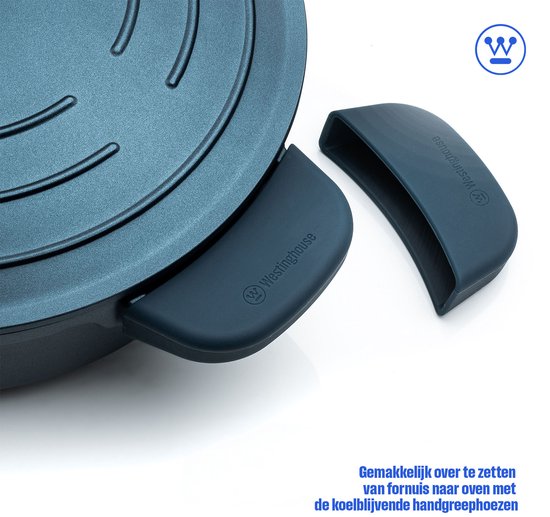 Casserole Westinghouse Performance - Ø28 cm - Couvercle inclus - Plaque à induction - Bleu