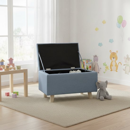 DMV - Tabouret - Tabouret avec espace de rangement - Tabouret d'enfant - Siège d'enfant - Coffre à jouets