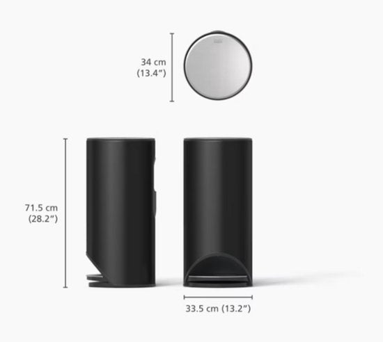 Joseph Joseph Arc 30L Bin - Carbon Black