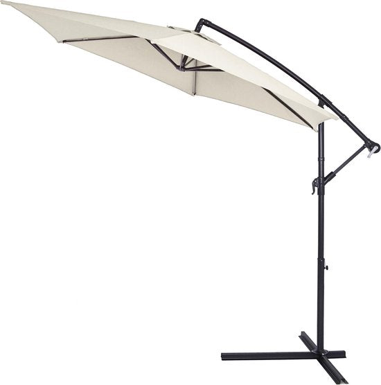 Kingsleeve Parasol flottant - Ø300cm Protection UV 80+ - Crème