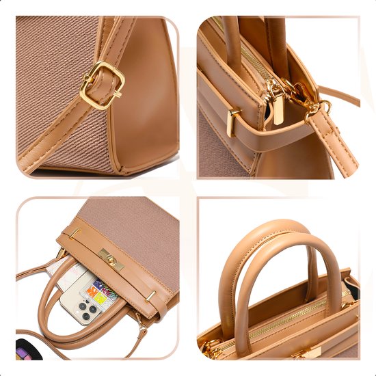 Aramae® - Sac à main pour femmes - Sac à bandoulière pour femmes - Cadeau pour femmes - Kaki