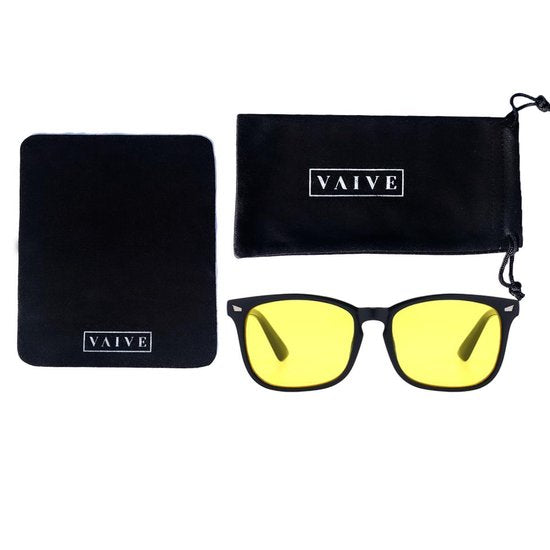 Lunettes de nuit VAIVE pour la conduite de nuit - Conduite sûre - Lunettes de nuit - Lentilles de nuit - Lunettes de nuit pour voiture ou moto - Lunettes de voiture