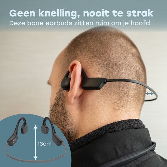 Audyn Bone Rondo - Ecouteurs pour le sport - Ecouteurs à conduction osseuse - Bluetooth - Ecouteurs ouverts - Sans fil - Batterie de 9 heures
