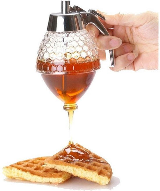 Ceruzo Distributeur de miel - Distributeur de sirop et de miel - Plastique - 20 CL - H15 cm