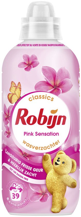 Robijn Assouplisseur de tissus Pink Sensation 39 lavages - 780 ml