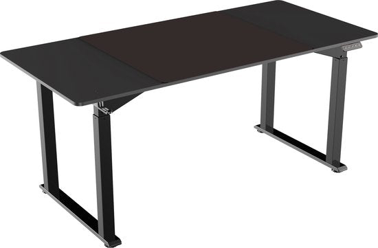 Bureau assis-debout électrique réglable en hauteur - bureau de jeu - gaming desk - table d'ordinateur - table de jeu - poste de travail ergonomique - capacité de charge 130 kg - 160 x 75 cm