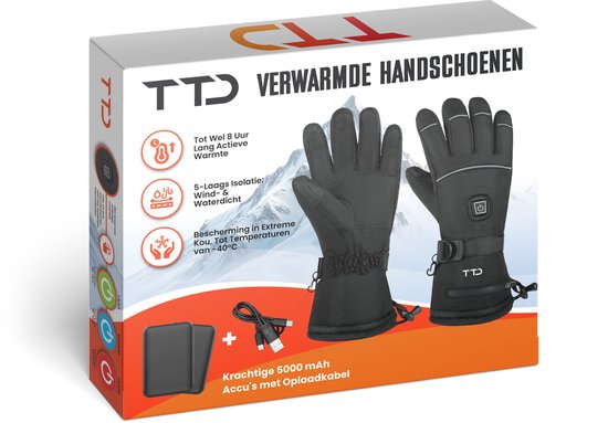 TTD® Heated Gloves L - Gants chauffants rechargeables