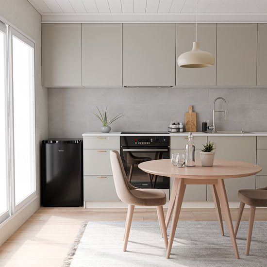 KitchenBrothers Réfrigérateur - 81L - Réfrigérateur de table avec congélateur - Glacière - Frigo - Pose libre - Noir