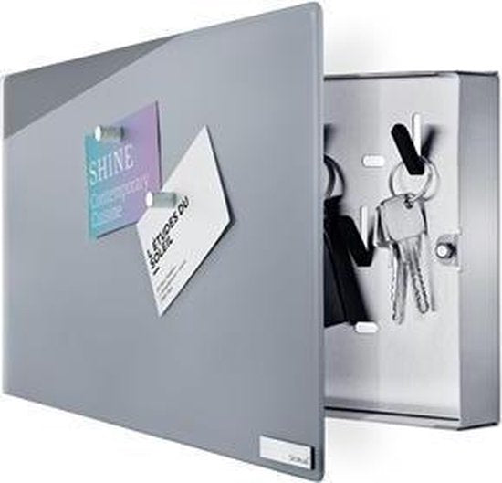 Blomus armoire à clés Velio avec aimants 20x30 cm gris