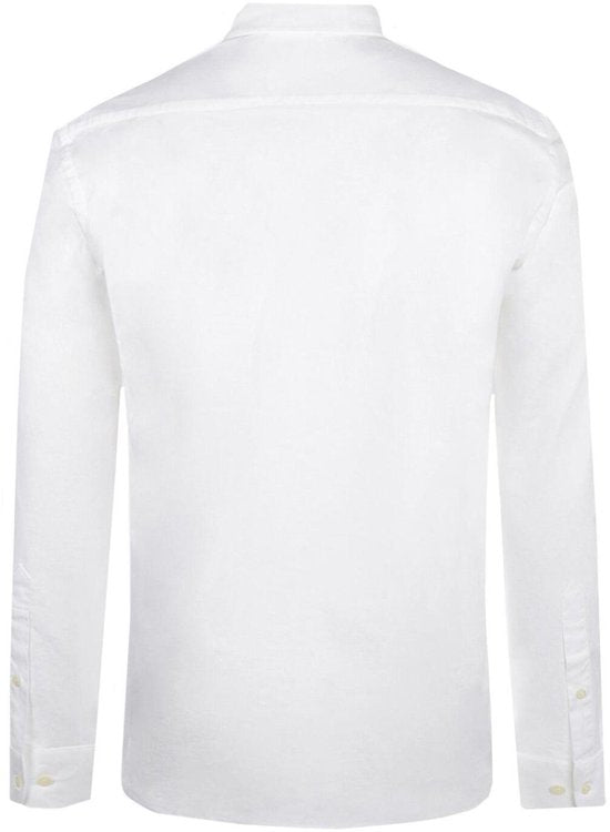 McGregor Shirt Shirt Oxford Stretch Mm999 6001 01 9000 White Taille de l'homme - L