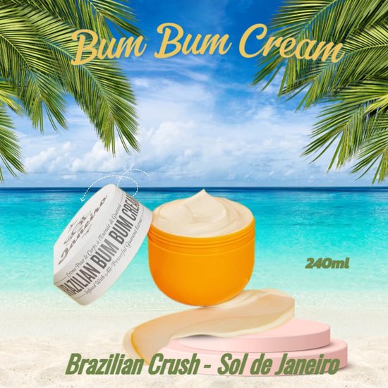 Sol de Janeiro Brazilian Bum Bum Cream - Crème pour le corps avec caféine pour une peau ferme - 240ml