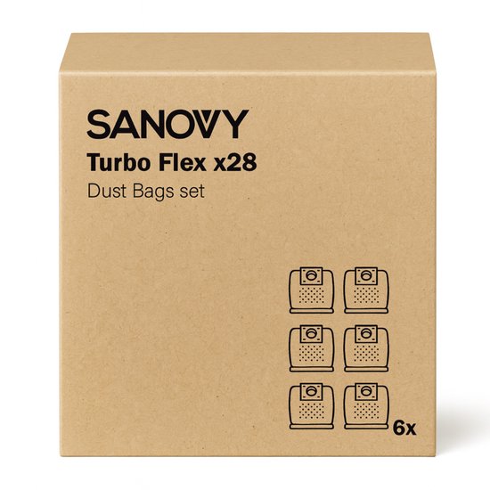 Sacs Sanovy pour station de vidange AutoDock X28 - 6 pièces