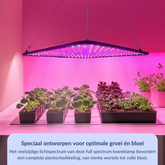 a sunny day LED grow light - lampe de culture - spectre complet - grow & bloom - lampe de culture - lampe de culture à spectre complet - 45 Watt - 30 x 30 cm - 225 LEDs