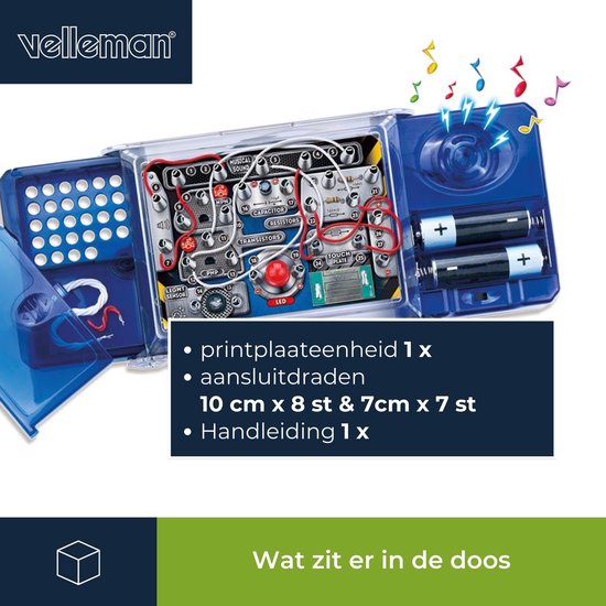 Velleman Kit de projets électroniques - 8 expériences - LED & musique