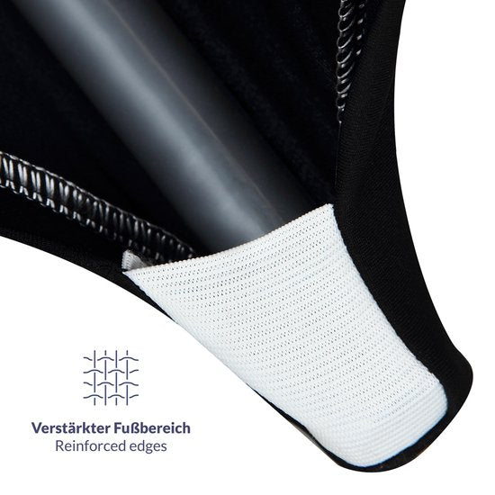 Deuba Bartable Jupe Nappe Stretch 30°C Lavable Ø 60 cm Noir